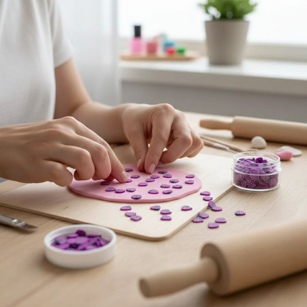 Miniature Polymer Clay Grapes (10pcs)