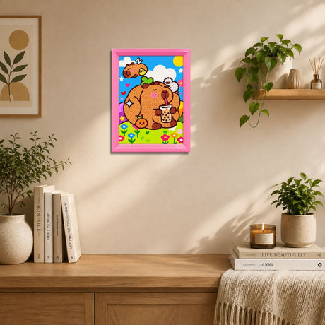 Boba Tea Bear Diamond Painting Kit (1Pc)
