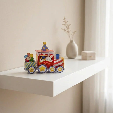 Magic Parade Train 3D Puzzle (1Pc) used as a decoration in the room.