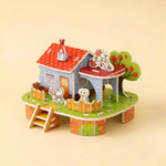 Pet Meadow House 3D Puzzle (1Pc)