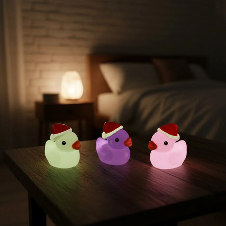Miniature Glow Christmas Hat Duck Assorted (1pc)