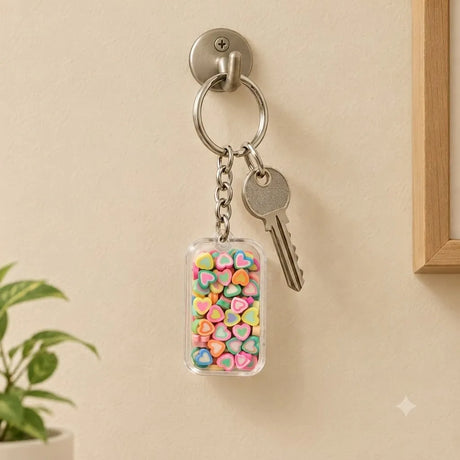 Miniature Polymer Clay Heart Fimo Assorted (10pcs)