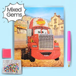 Red Truck Diamond Painting Kit Assorted Gems (1pc)