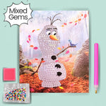 Snowman Diamond Painting Kit Assorted Gems (1pc)