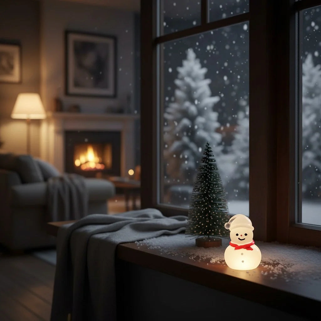Miniature Glow Christmas Snowman Assorted (1pc)