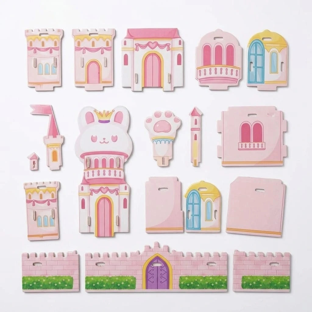 Magical Kitty Castle 3D Puzzle (1Pc)