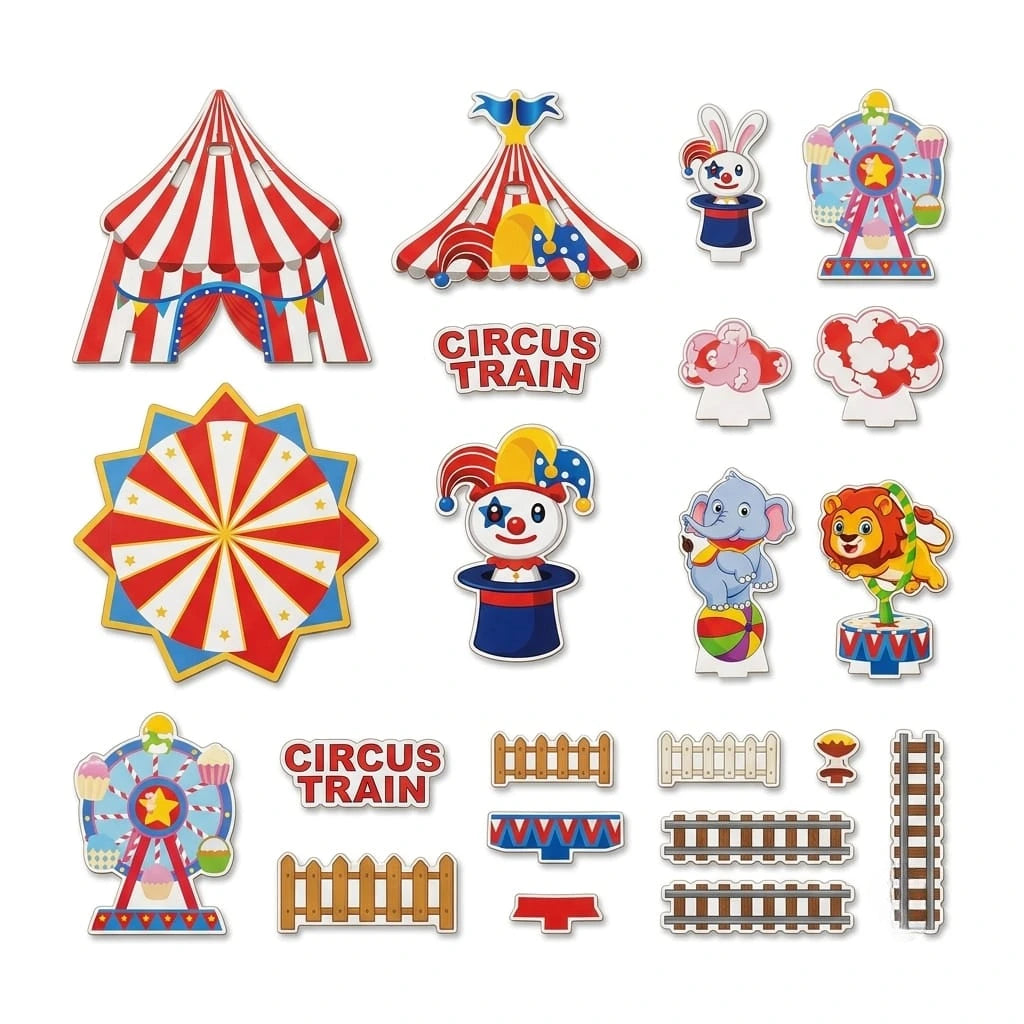 Carnival Circus Tent 3D Puzzle (1Pc)