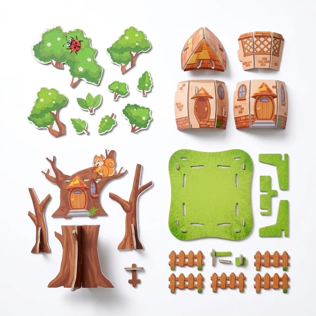Enchanted Treehouse 3D Puzzle (1Pc)