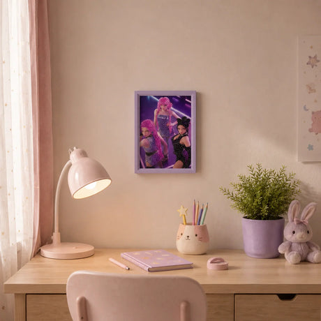 Neon Fashion Girl Trio Diamond Painting Kit (1Pc)