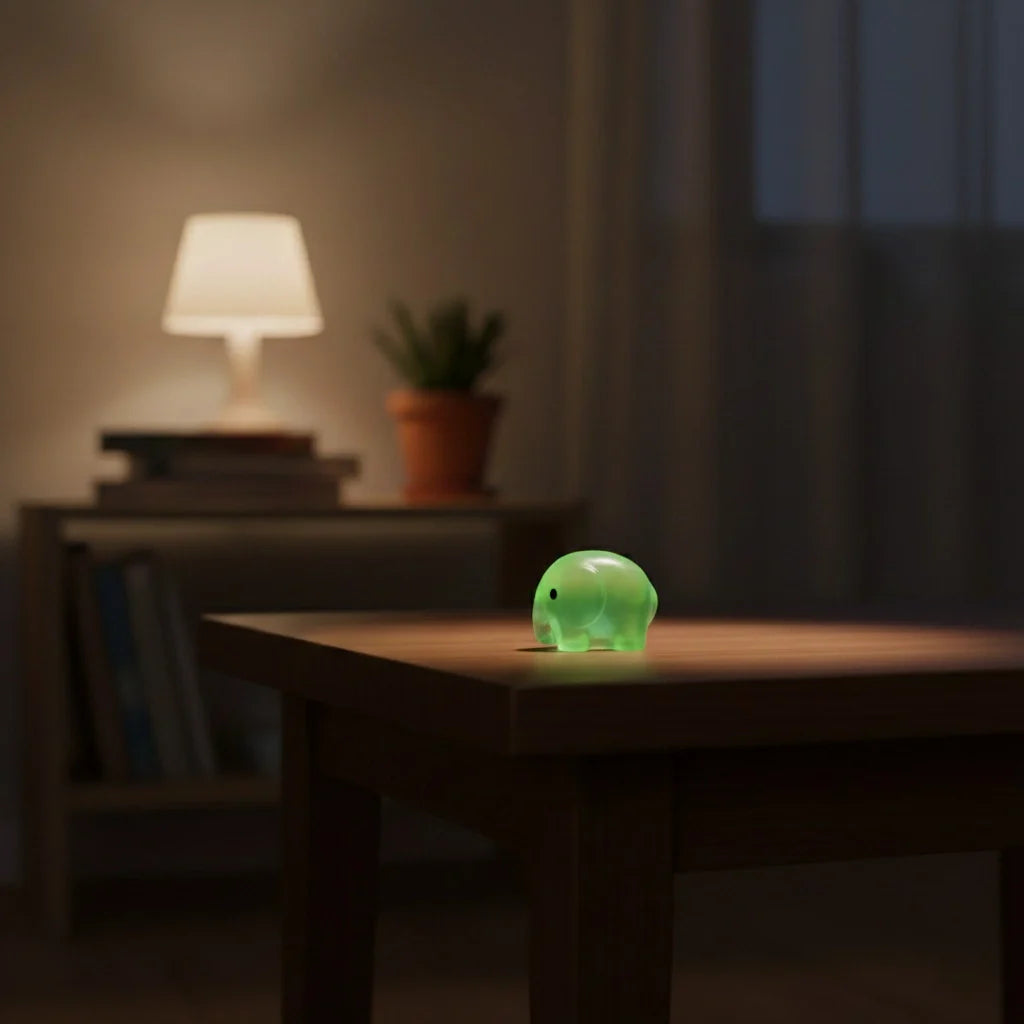 Miniature Glow Elephant Assorted (1pc)