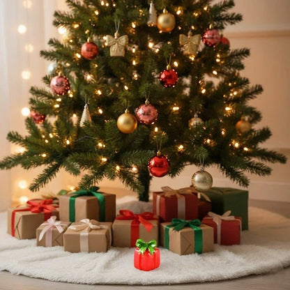 Miniature Toy Gift Box (1pc) figure under the Christmas tree.