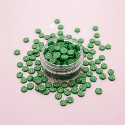 Miniature Polymer Clay Green Orange (10pcs)