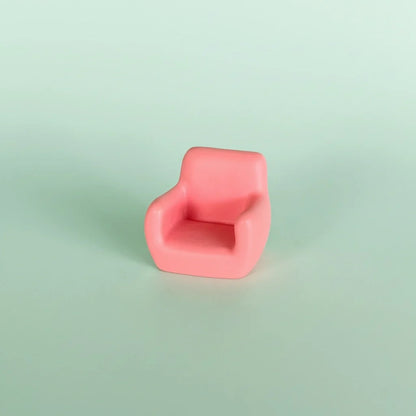 Miniature Sofa/ Mini Sofa (1pc) figure on light blue background.