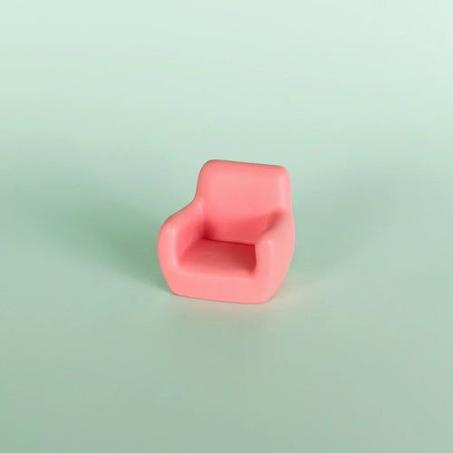 Miniature Sofa/ Mini Sofa (1pc) figure on light blue background.
