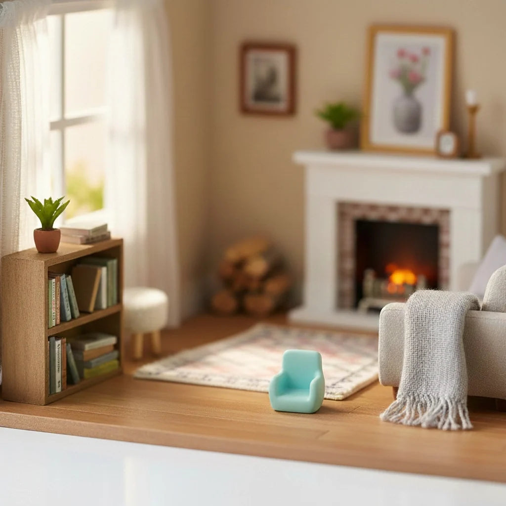 Miniature Sofa/ Mini Sofa (1pc) in the cozy guest room.