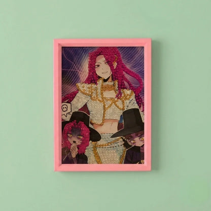 Pink Fantasy Squad Diamond Painting Kit (1Pc)