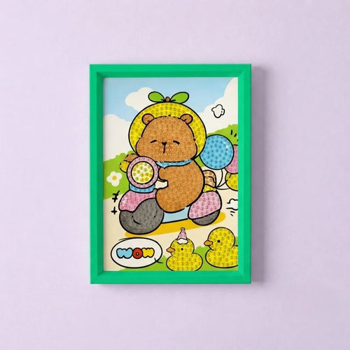 Scooter Joy Bear Diamond Painting Kit (1Pc)