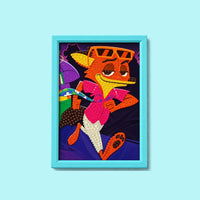 Funky Fox Diamond Painting Kit (1Pc)