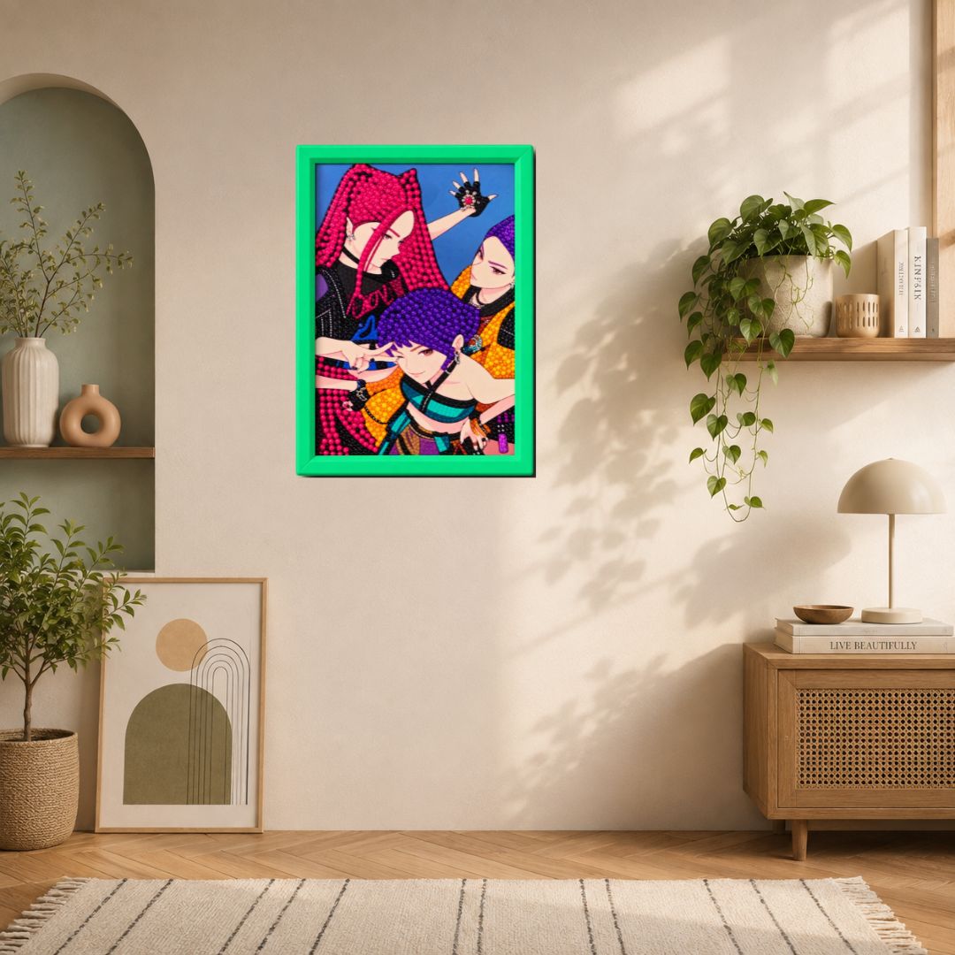 Urban Pop Girls Diamond Painting Kit (1Pc)