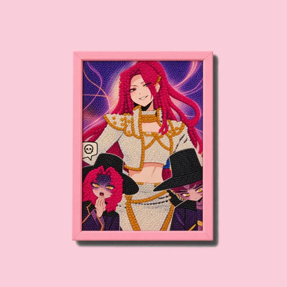 Pink Fantasy Squad Diamond Painting Kit (1Pc)