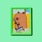 Happy Sweeping Bear Diamond Painting Kit (1pc)