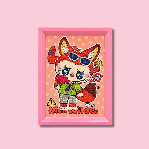 Labubu Rebel Diamond Art Painting Kit (1Pc)