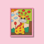Happy Giraffe Diamond Art Painting Kit (1Pc)