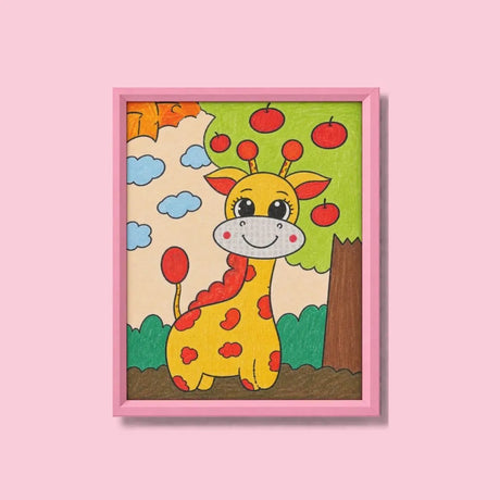 Happy Giraffe Diamond Art Painting Kit (1Pc)