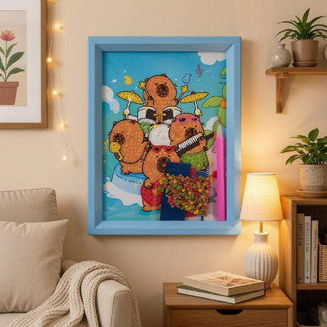Bear Music Band Diamond Painting Kit (1Pc)
