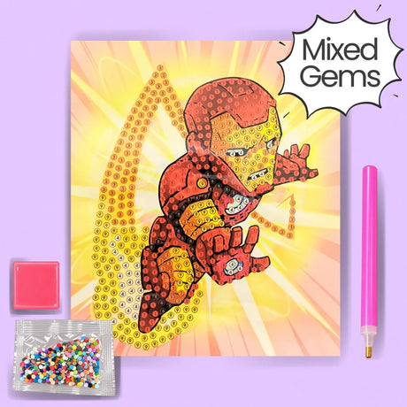 Armoured Hero Diamond Painting Kit Assorted Gems (1pc)