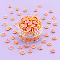 Miniature Polymer Clay Pink Orange (10pcs)