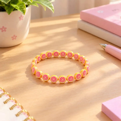 Miniature Polymer Clay Pink Orange (10pcs)