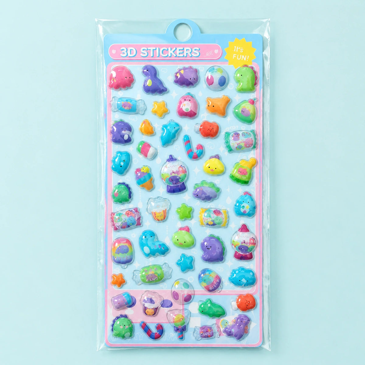 Candy Critters 3D Stickersheet