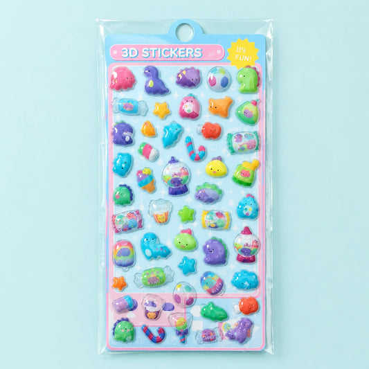 Candy Critters 3D Stickersheet