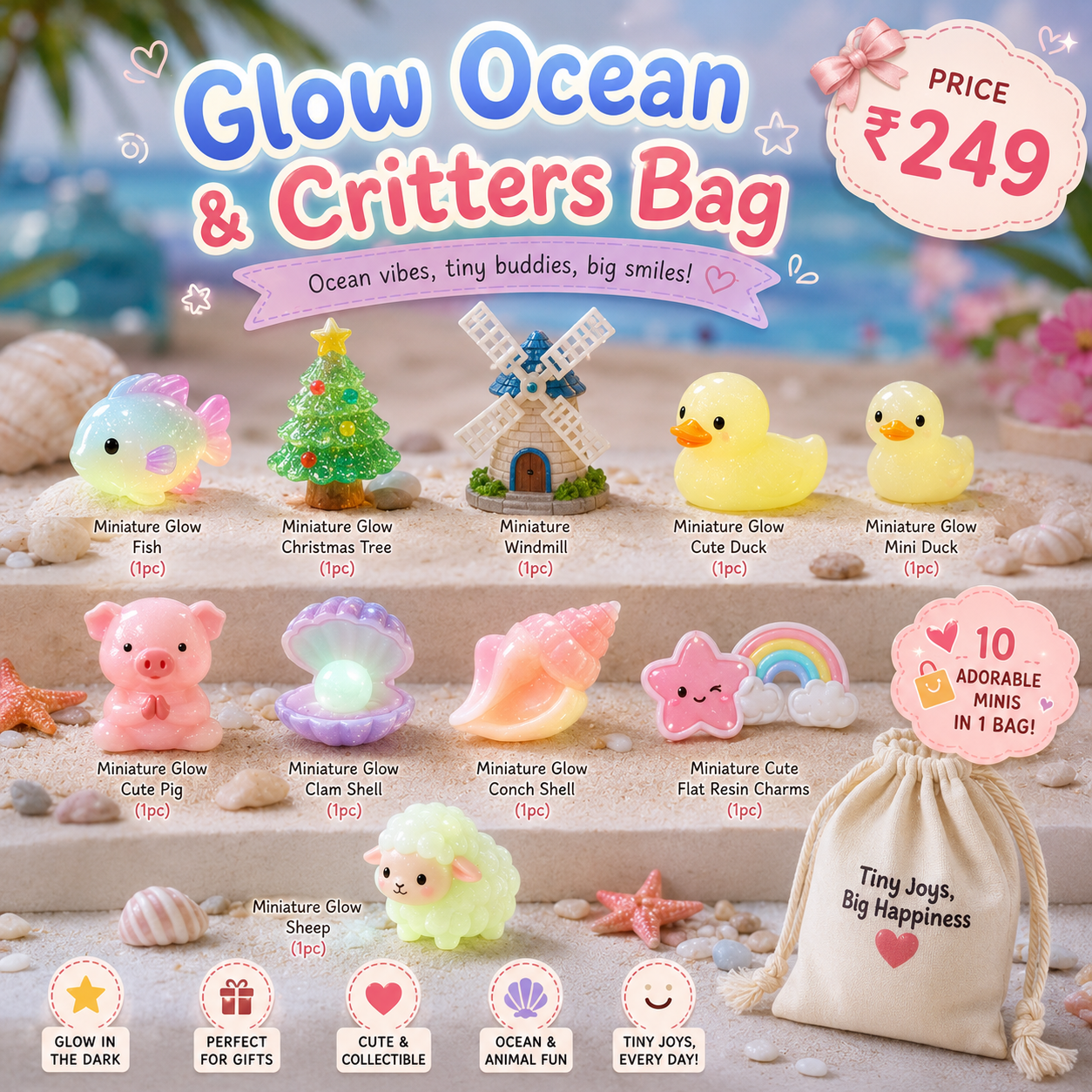 Glow Ocean & Critters Bag