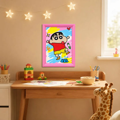 Funny Dancing Shinchan Damond Painting Kit (1Pc)