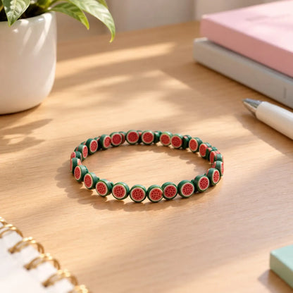 Miniature Polymer Clay Full Watermelon Slice (10pcs)