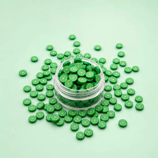 Miniature Polymer Clay Green Orange (10pcs)