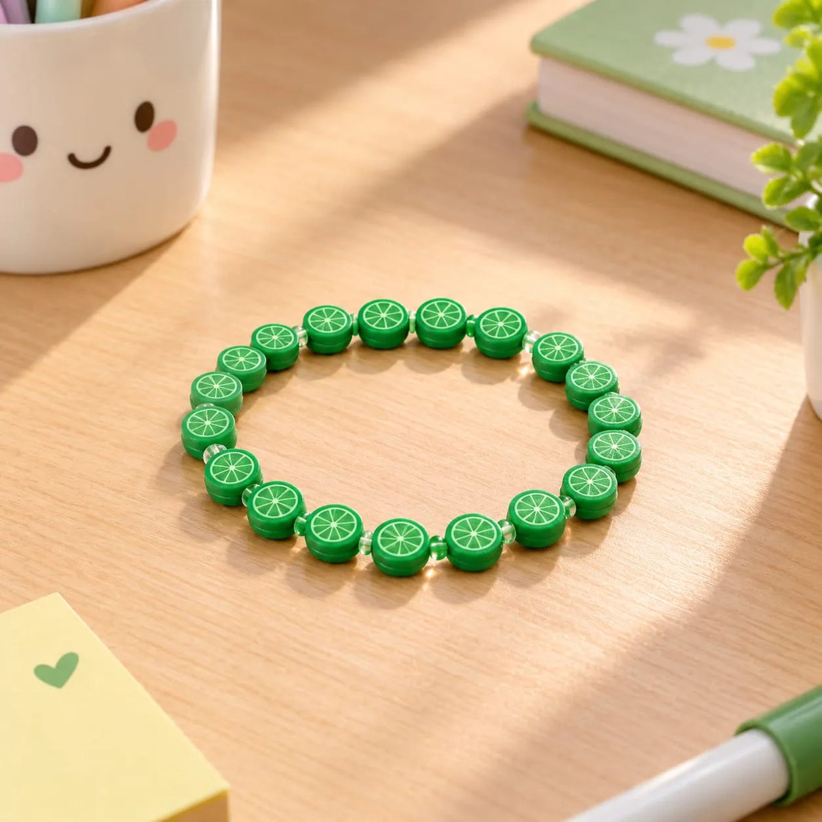 Miniature Polymer Clay Green Orange (10pcs)