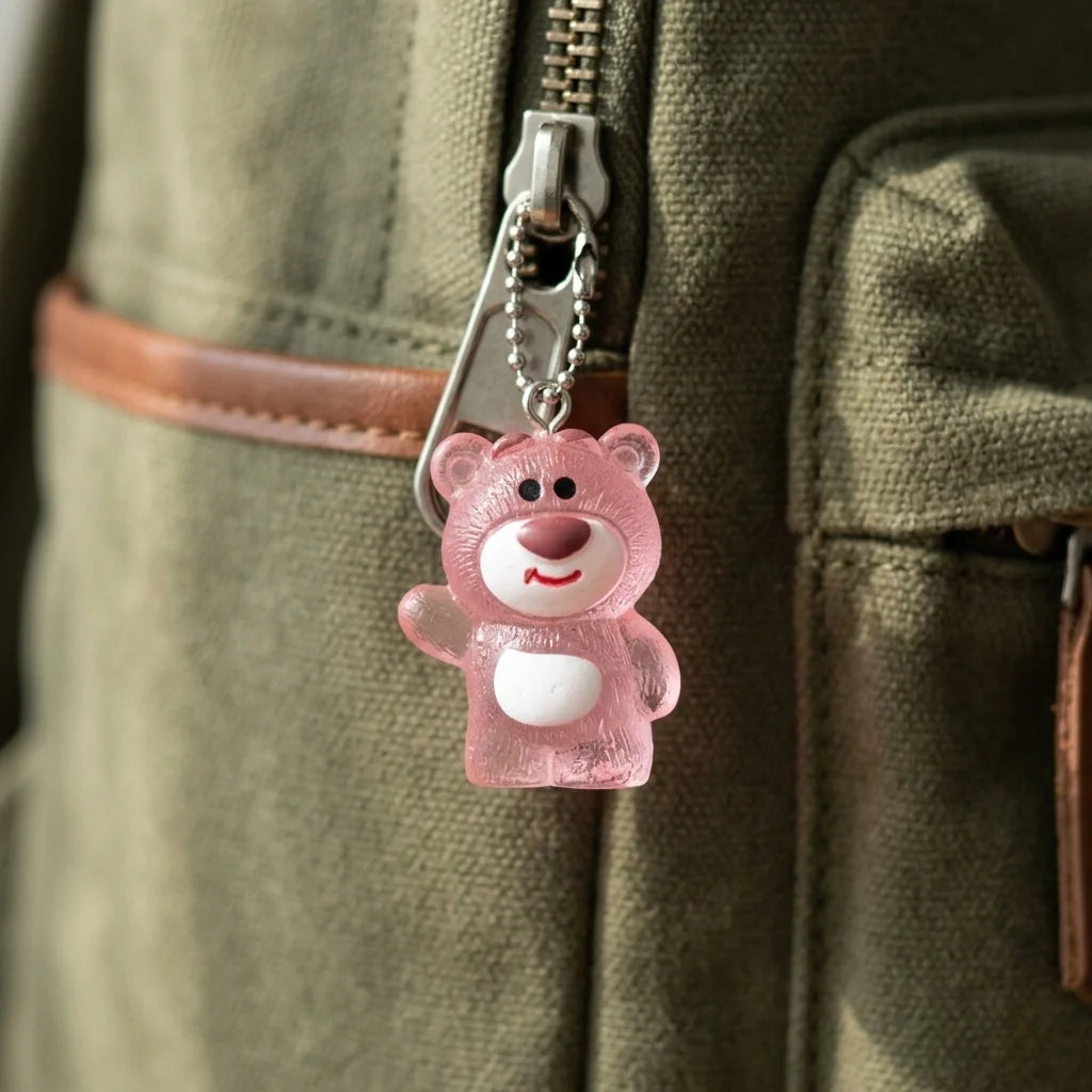 Miniature Glow Pink Bear Assorted (1pc)