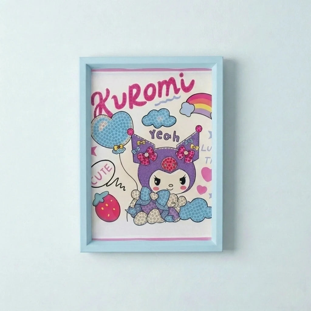 Kuromi Cute Doodle Diamond Painting Kit (1pc)