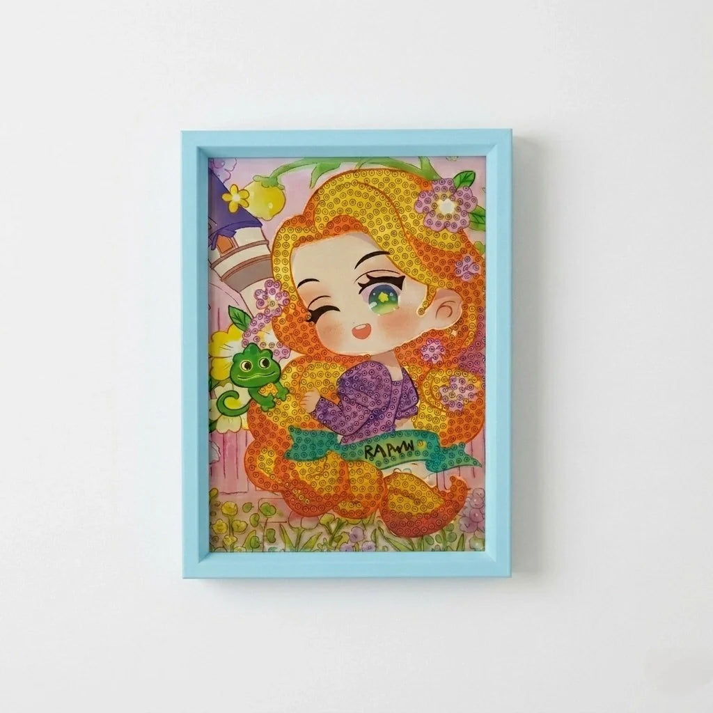 Flower Hair Girl Diamond Painting Kit (1pc)