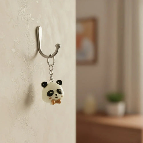 Miniature Panda Head Assorted (1pc) used as a decorative wall hook accessory