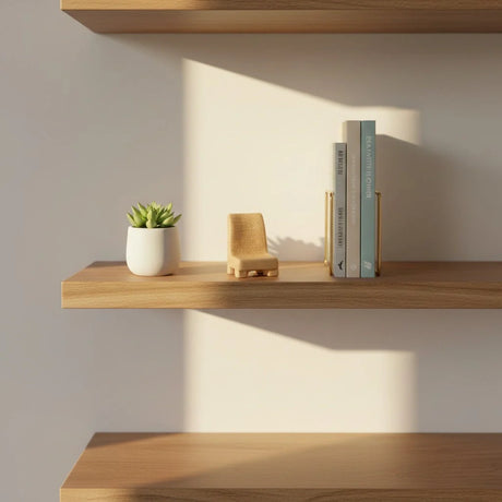 Miniature Toy Chair Assorted (1Pc) displayed on a wooden shelf.