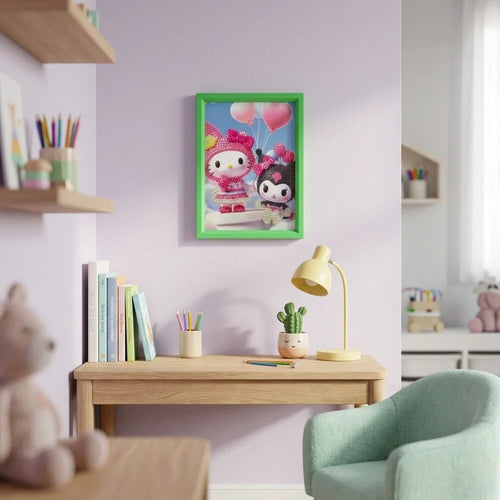 Kuromi Balloon Friends Diamond Painting Kit (1pc)