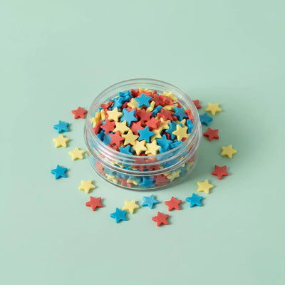 Miniature Polymer Clay Stars Assorted (10pcs)