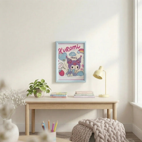 Kuromi Cute Doodle Diamond Painting Kit (1pc)