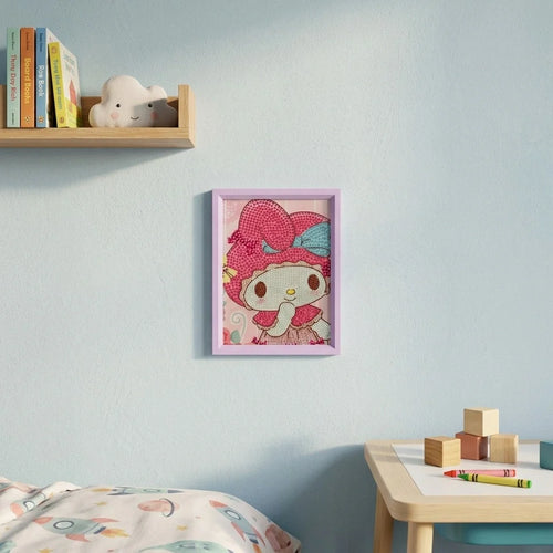 Kuromi Pink Bunny Diamond Painting Kit (1pc)