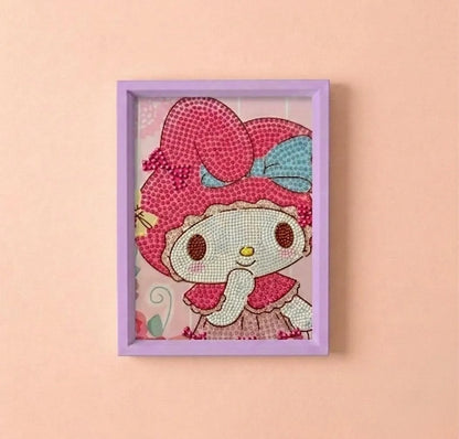 Kuromi Pink Bunny Diamond Painting Kit (1pc)