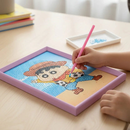 Cowboy Shinchan Diamond Painting Kit (1Pc)